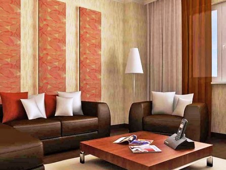 Натуральные обои в интерьере фото